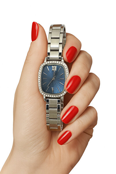 LOOQ Roman Numeral Women's Wristwatch with Zircon Stone Detail