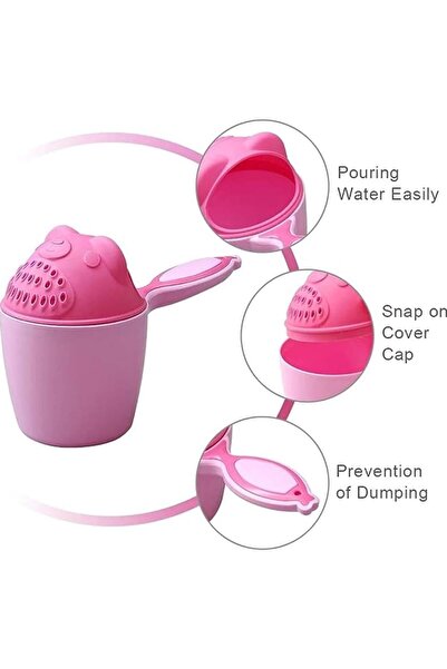 erorex 2Pcs Baby Bath Rinse Cup Shampoo Rinser Shower Sprinkler Spoon Bathroom Accessories Baby Tub Wash