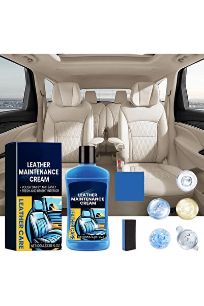 erorex Leather Maintenance Cream, 100Ml - Automotive Leather Care Cream Seats & Sofas, Effective Cleaning,