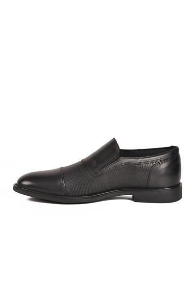 Aspor Black Genuine Leather Men's Classic Shoes