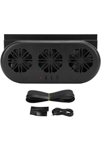 erorex Car Solar Powered Exhaust Fan, 5000Rpm Usb Solar Energy Suv Window Air Vent Fan, Universal