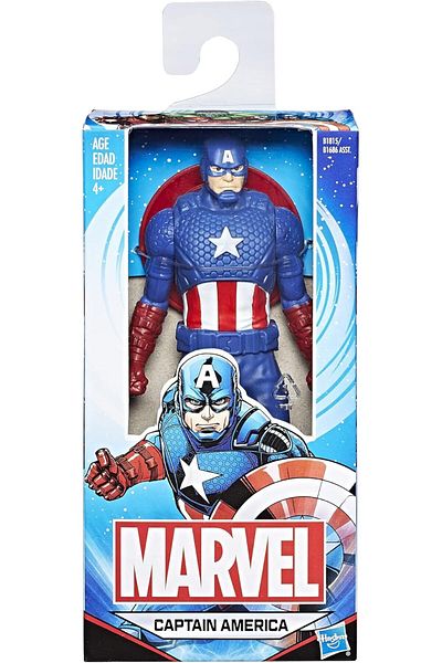 Marvel Captain America Figure (15cm) - Multicolor, For Kids Ages 4 and Up