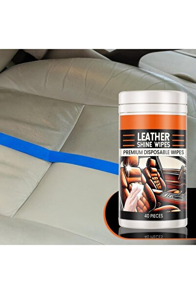 erorex Leather Cleaner & Conditioner Wipes, Gentle Leather Wipes, Leather Care Products, Interior Cleaner