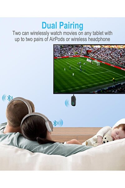 erorex Bluetooth 5.3 Transmitter Receiver, 2--1 Bluetooth Adapter Airplane, Bluetooth Transmitter