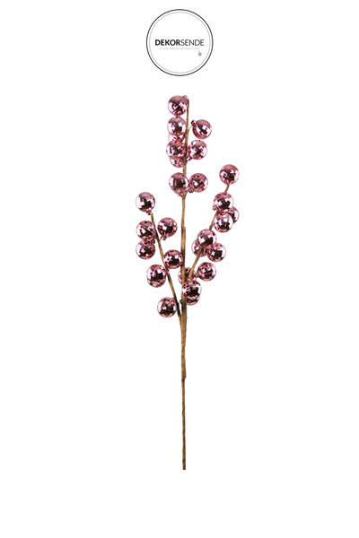 Dekorsende Christmas Ornament Disco Ball Branch Pink 70 cm