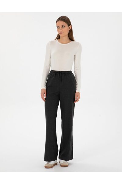 Pierre Cardin Antrasit Loose Fit Kanvas Pantolon 50313262-VR006