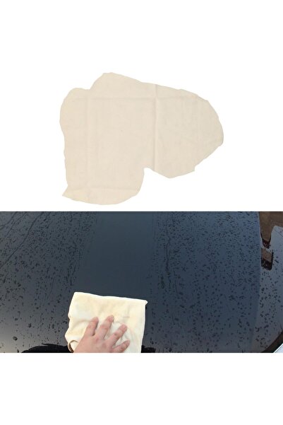 erorex قطعتان من قماش تنظيف السيارة المصنوع من جلد الشامواه فائق الامتصاص، لون بني، 60 سم × 40 سم، قطعتان