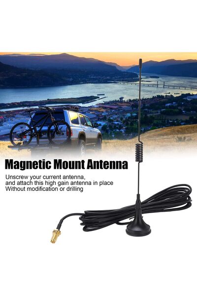 erorex Magnetic Mount Antenna Base Kenwood Car High Gain Sma Female Adapter Bracket 20Cm Long Uhf