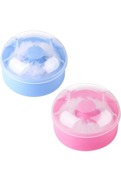 erorex Storage Body Powder Container Fluffy After Bath Case Baby Care Face Villus Puff Box Makeup Cosmetic
