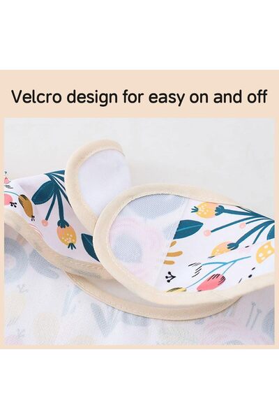 erorex 2Pcs Ruffle Baby Bibs Mess Proof Infant Feeding Bibs Catch All Pocket Waterproof Cute Angel Wings