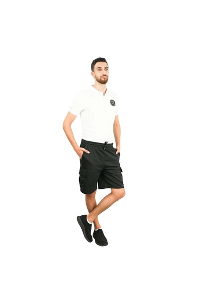 Giordano Men's Cotton Blend Interlock Relaxed Fit Shorts