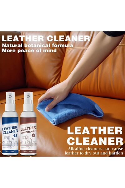 erorex Leather Care Kit, 30Ml Cleaner & 30Ml Conditioner Sponge & Towel Sneakers, Shoes, Boots, Bags & Car