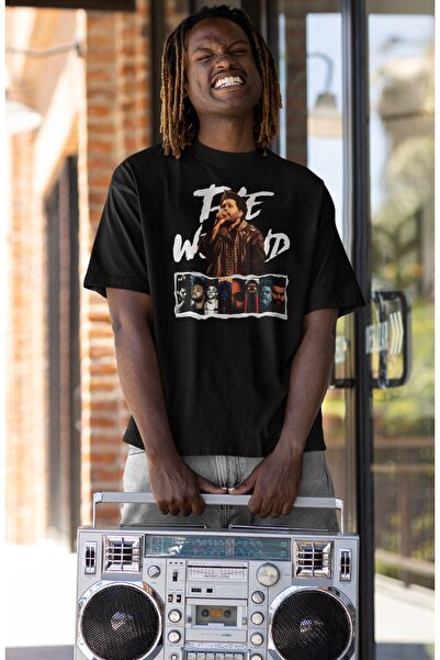 Fuddy Moda Unisex εξώφυλλα άλμπουμ με τυπωμένο μπλουζάκι, υπερμεγέθη μπλουζάκ...