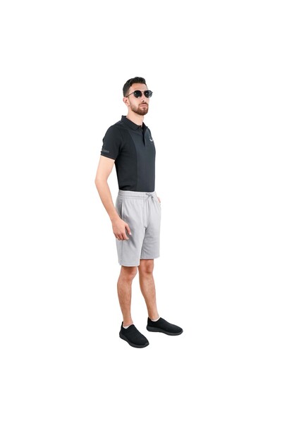 Giordano Men's Cotton Blend Interlock Elastic Waist Shorts