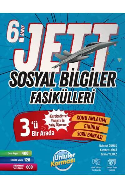 Ünlüler Karması Yayınları 6. Sınıf Jett Sosyal Bilgiler Fasikülleri 2026