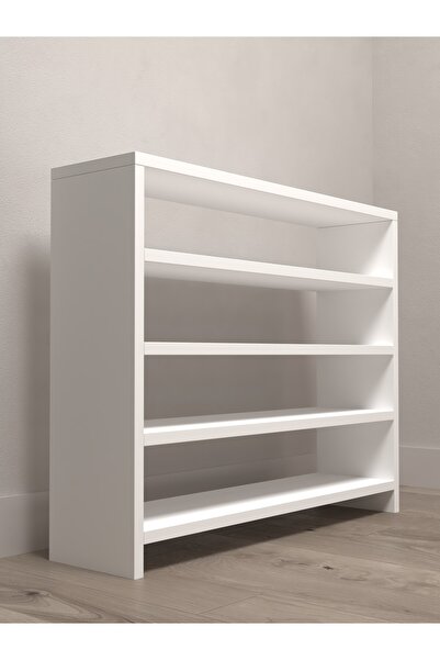 Kenzlife Ayakkabılık Mısri Mat Beyaz Suntalam 065*080*20 Onaltı Çift Ayakkabı Kapasitesi Arkalıksız