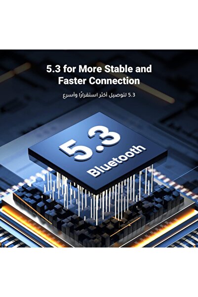 erorex Bluetooth Adapter 5.3 Car, Bluetooth Receiver 3.5Mm Jack Built- Microphone Car Stereo/Speaker/Home