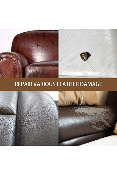 erorex مجموعة إصلاح الجلود والفينيل متعددة الاستخدامات، 10 ألوان، حل سهل الصنع، لاستعادة الأرائك ومقاعد السيارات.