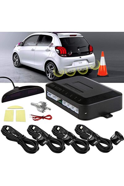erorex Led Car Parking Sensor All Cars Reverse Assistance Backup Radar Detector Monitor System 4 Sensors