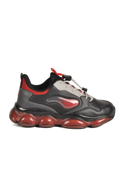 pepino Black Lock Lace-Up Boys' Sports Shoes