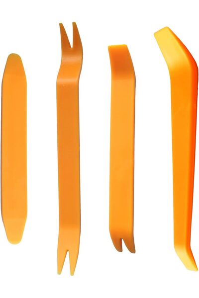 erorex 4Pcs Auto Door Clip Panel Trim Removal Tool Kits Audio Video Dashboard Dismantle Kits Installer Pry