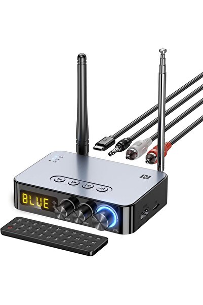 erorex Bluetooth 5.1 Receiver Home Stereo, 4--1 Home Stereo Tv, Hifi Wireless Audio Adapter 3.5Mm Aux,