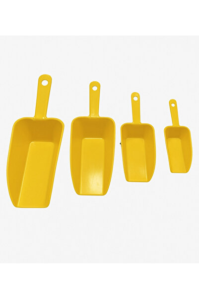 VİALEX Spade Set of 4 Food Shovel, Flour, Sugar, Food, Pulses, Detergent Shovel, Measuring Shovel
