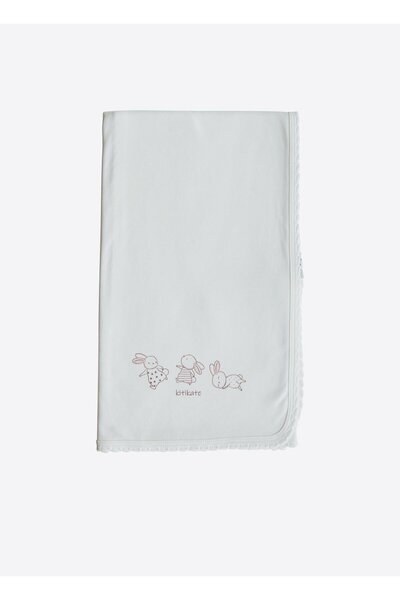 kitikate Organic New Basic Double Layer Blanket Ecru