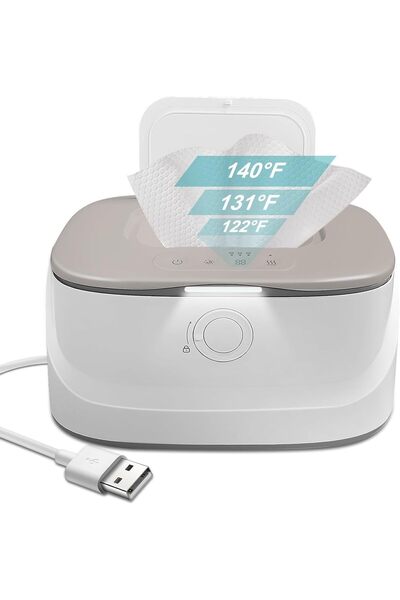 erorex Baby Wipe Warmer Light Wet Wipes Dispenser Warmer Pop Up Holder Usb Charging Portable Large