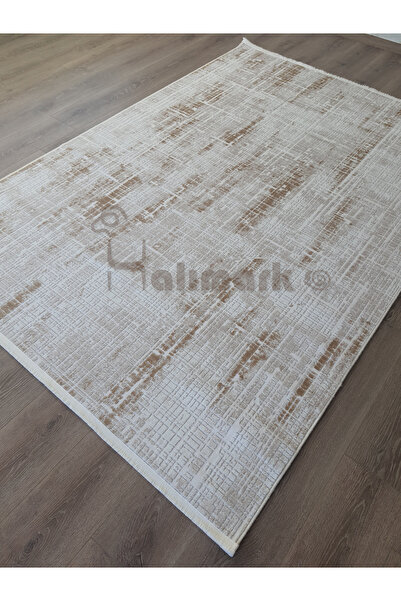 Dinarsu Halımark Anka 77319-075| Beyaz Kahve Halı| Salon Mutfak Yatak Odası Hol