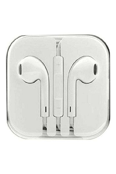 Generic In Ear Wired Earphones With Mic For Apple iPhone 5/5G White