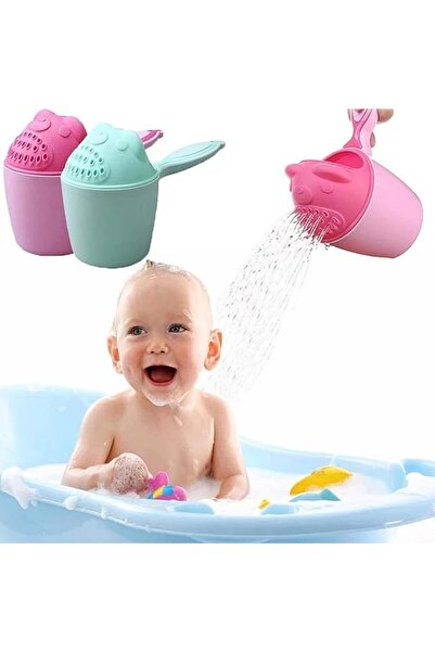 erorex 2Pcs Baby Bath Rinse Cup Shampoo Rinser Shower Sprinkler Spoon Bathroom Accessories Baby Tub Wash