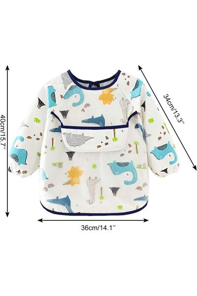 erorex Baby Waterproof Long Sleeve Bib (6 36 Months) Pack Of 3