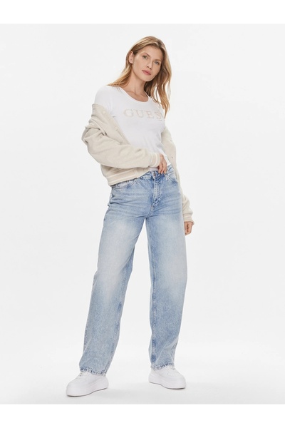 Guess Ls Rn Pony Hair Tee
