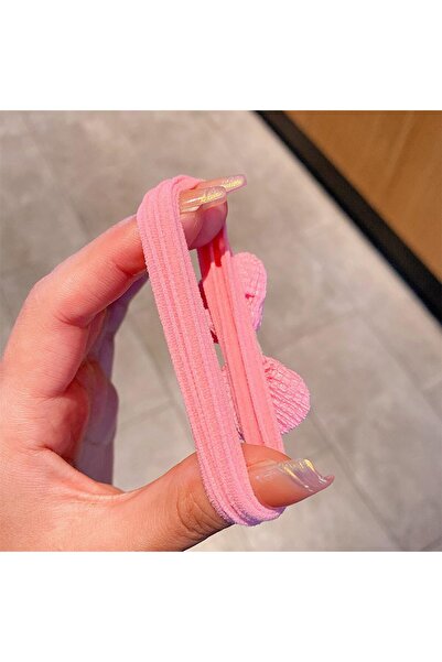 erorex 24 Pcs Soft Seamless Flowers Bows Hair Bands No Damage Girls Hair Bows Hair Bows Ties Cute Elastic