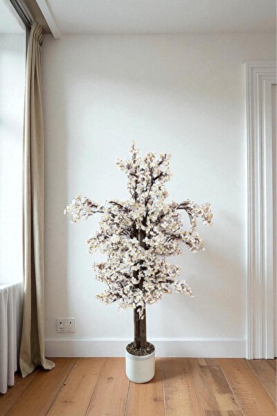 YAPAY ÇİÇEKÇİNİZ Yoğun Yapraklı 100 cm Yapay Sakura Bahar Dalı Ağacı Premium