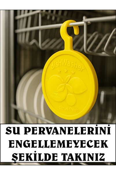 COZLEY Bulaşık Makinesi Koku Giderici Limon Kokulu Bulaşık Makinesi Kokusu Ultra Güçlü Limon Ferahlığı