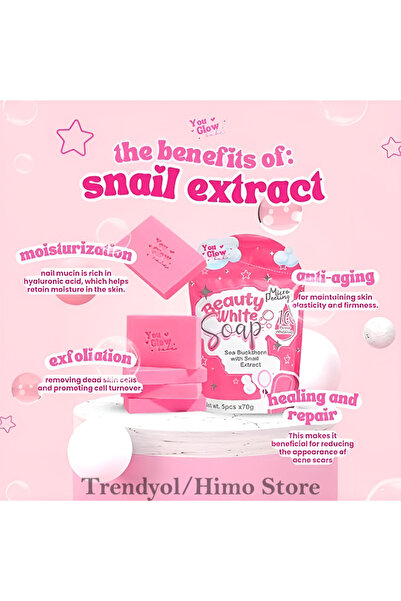 You Glow babe Beauty White Soap - Sea Buckthorn with Snail Extract