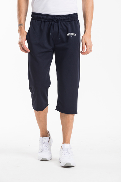 Superlife Суперлайф Чоловічі шорти з принтом Нью-Йорк, довгі, облягаючі SPR25SR081