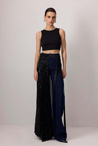 Touché Privé 100% ΒΑΜΒΑΚΟ ΠΛΕΚΤΟ ΠΛΕΚΤΟ ΜΠΛΟΥΖΙ