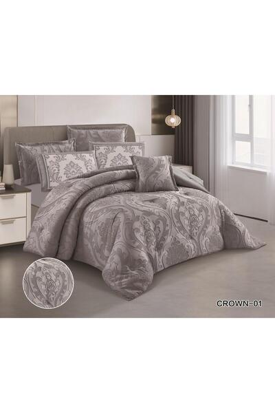 SNOOZYL A luxurious royal bridal bedspread with a luxurious embroidered design to add beauty and elegance to your room decor.