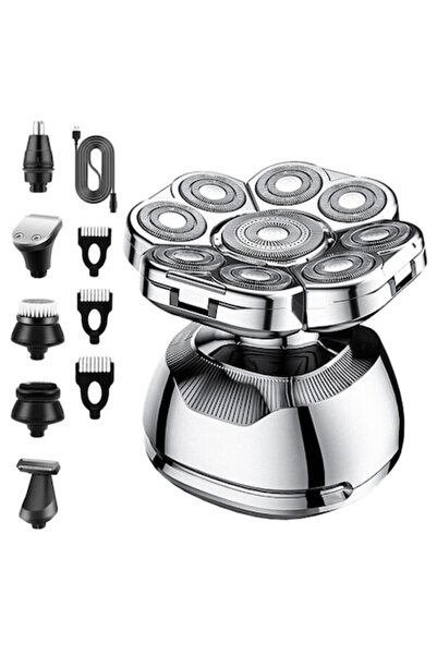 OEM 6-in-1 Shave and Trim Device, Digital Display, Double Blades, Waterproof IPX6