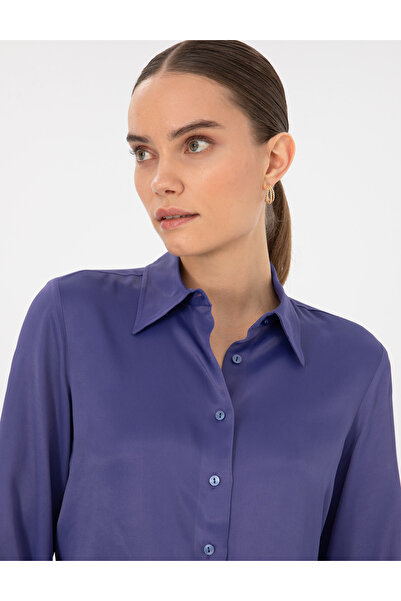 Pierre Cardin Mor Regular Fit Uzun Kollu Gömlek 50318229-VR038