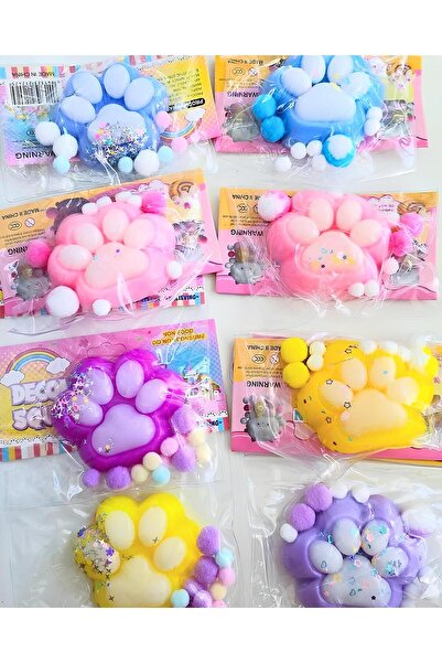 Wolawood Paw Squishy Stress Toy Soft Gel Consistent Relaxing Fun Sukushi Soft Squeeze Toy