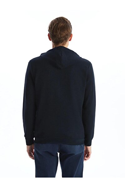 LC Waikiki LCWAIKIKI Classic Kapüşonlu Uzun Kollu Erkek Fermuarlı Sweatshirt (W5)