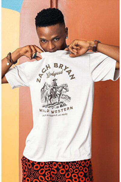 Fuddy Moda Unisex majica sa nadopisom Godspeed, Oversize kroj Zach Bryan tema...