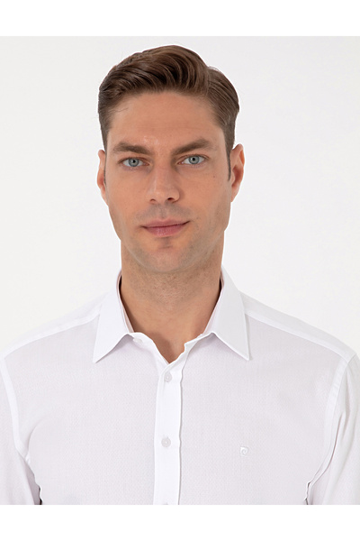 Pierre Cardin Beyaz Regular Fit Uzun Kollu Gömlek 50312180-VR013