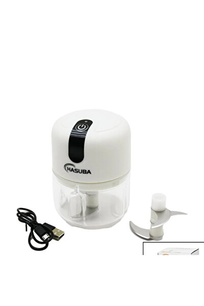 abnturk Pratik Usb Şarjlı El Blender 3 lü Bıçak Yedek 3 lü Bıçak Mini Blender