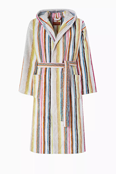 Missoni Home Moonshadow Kapüşonlu Bornoz, Pamuklu, Lüks & Rahat