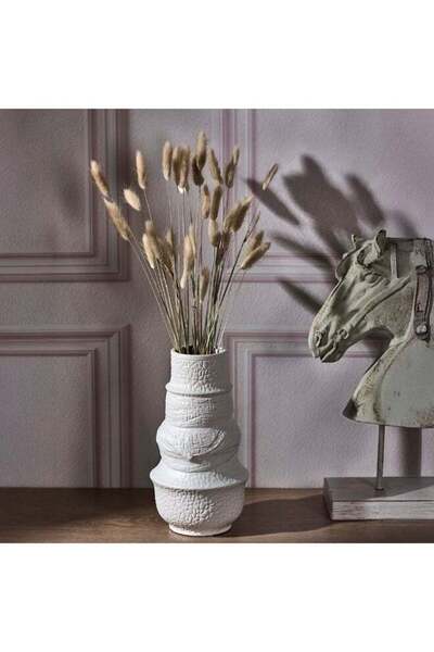 Generic DANUBE HOME Danube Home Florence Rope Swaddled Vase - Tall 15X15X27.5Cm Elegant Home Decor Collecti